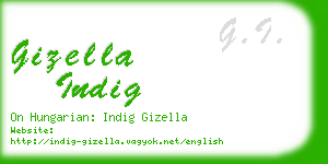 gizella indig business card